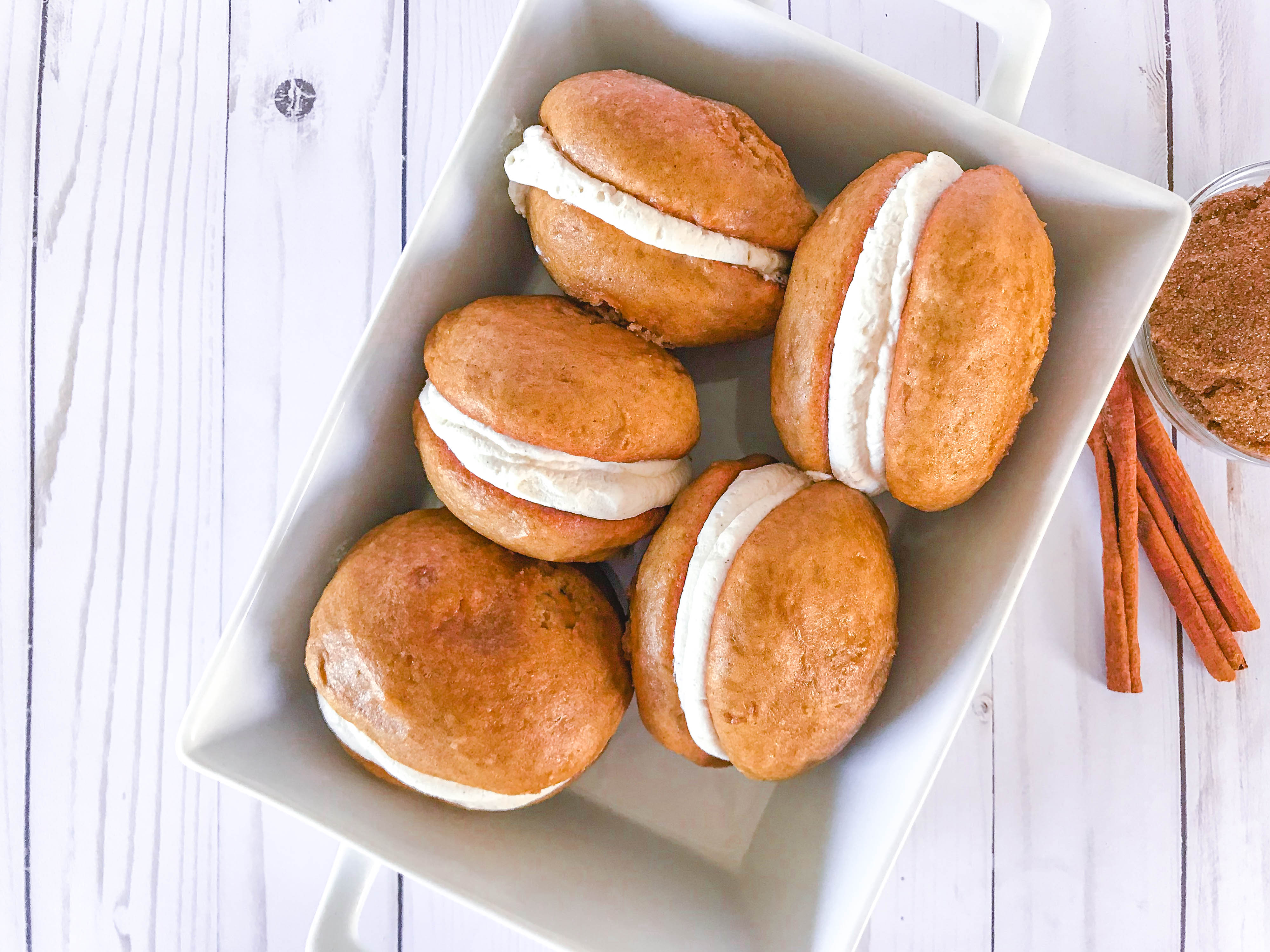 Pumpkin Spice Whoopie Pies with Mascarpone Filling