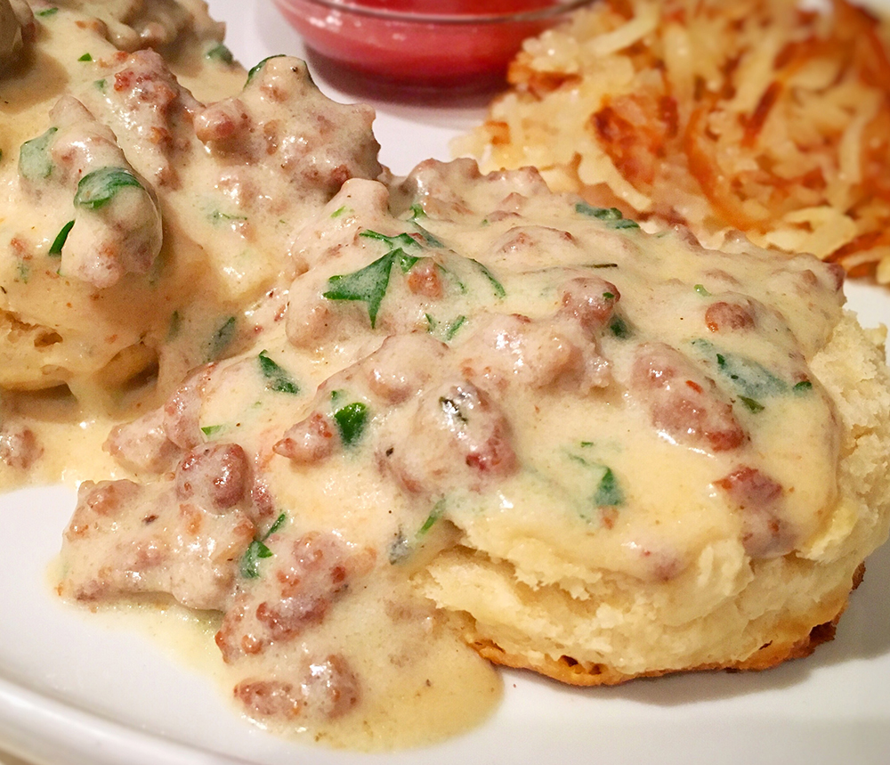 The Best Biscuits and Gravy